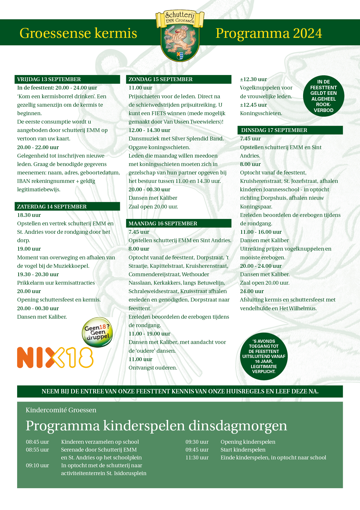 Kermis programma 2024